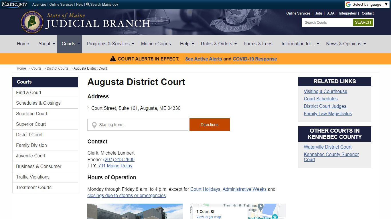 Augusta District Court: State of Maine Judicial Branch